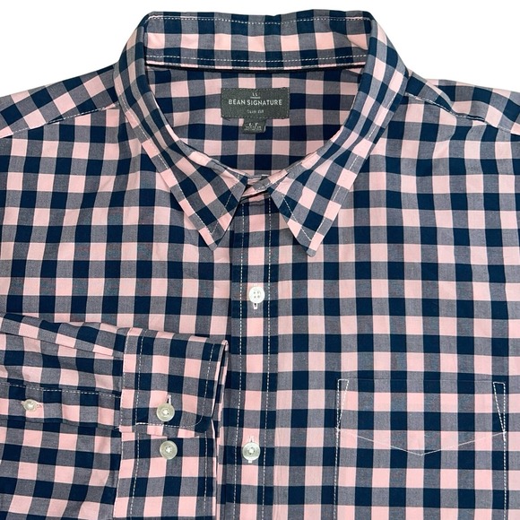 L.L. Bean Other - L.L. Bean Signature Mens Large Tall Multicolor Check Long Sleeve Button Up Shirt